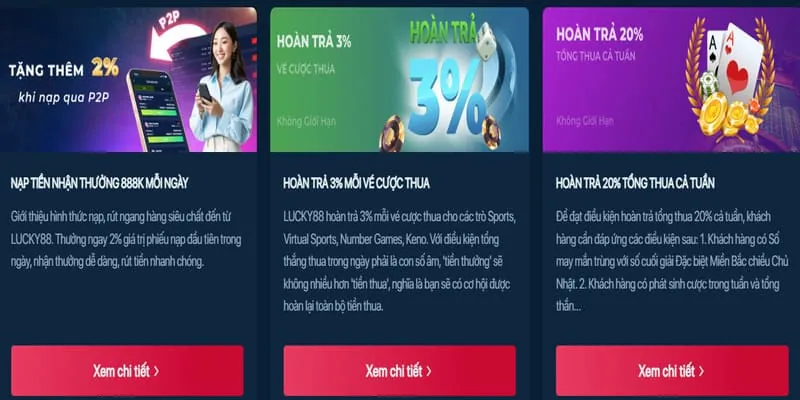 Thưởng Nạp Lại Hàng Ngày Casino Trực Tuyến sun52